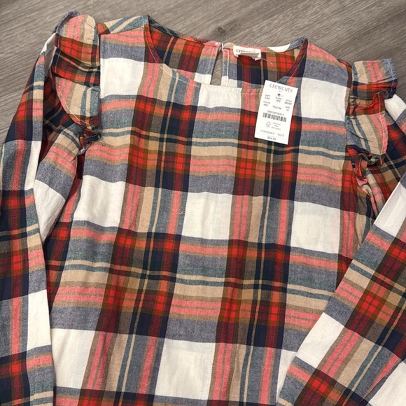 Crewcuts Colorful Plaid Kids Blouse - Picture 1 of 1